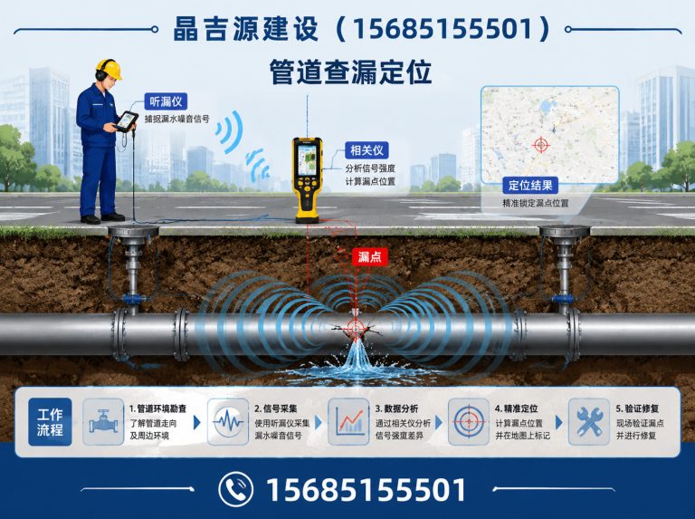 清镇市贵州管道漏水检测展示图